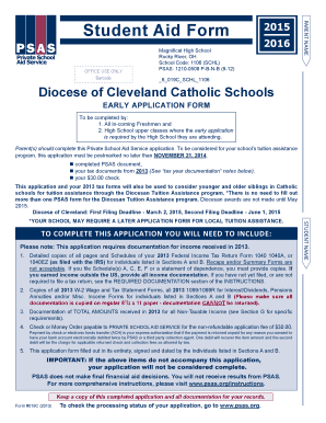 Private School Aid Service Application