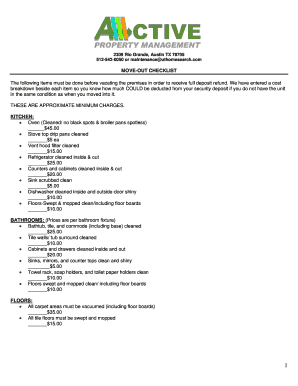 Move-Out Checklist