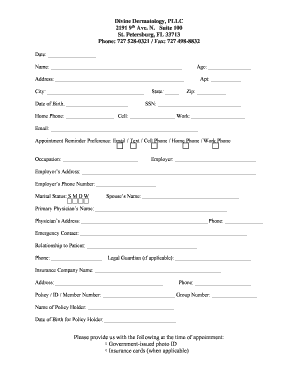 Patient Intake Form