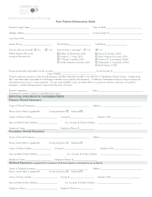 New Patient Information Form