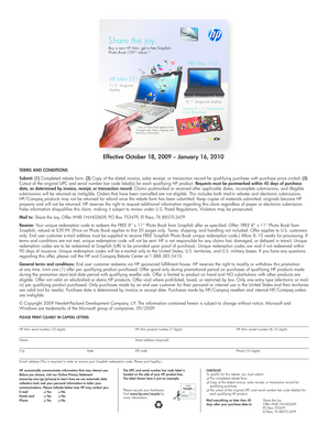 HP Rebate Form