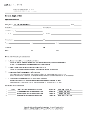 Rental Application Form