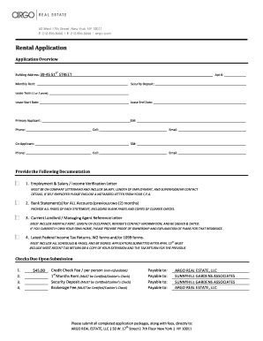 Rental Application Form