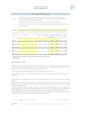 California WIC Infant Formula Rebate Bid Form