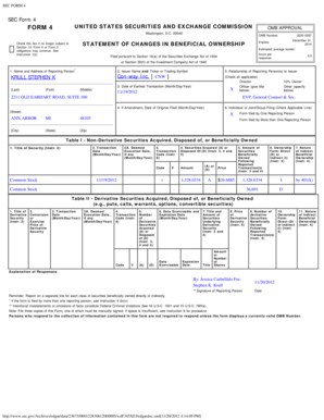 SEC Form 4 Statement of Changes in Beneficial Ownership