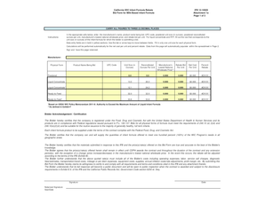 California WIC Infant Formula Rebate Bid Form
