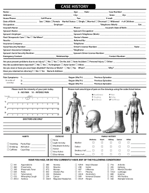 Chiropractic Patient Intake Form