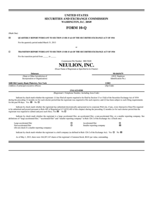 Form 10-Q Quarterly Report