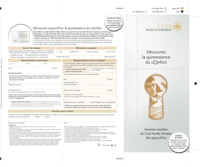 Demande d'adhésion au Club Feuille d'érable