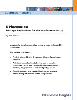 E-Pharmacies Strategic Implications Report