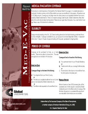 Diplomat Med-E-Vac Enrollment Form
