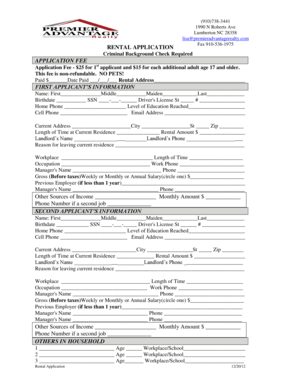 Rental Application