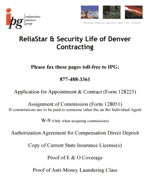 ReliaStar & Security Life of Denver Contracting