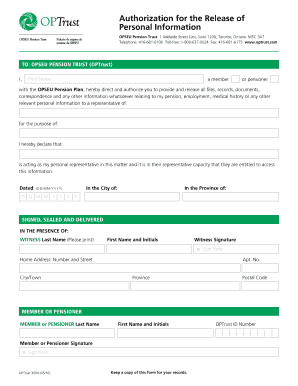 Authorization for Release of Personal Information
