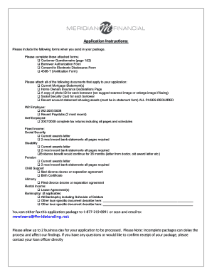 Mortgage Loan Application Form