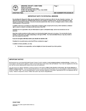 ORANGE COUNTY, NEW YORK Page 1 AVIATION FUEL BID ...