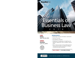 Essentials of Business Law