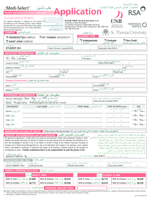 Health and Hospitalization Insurance Application