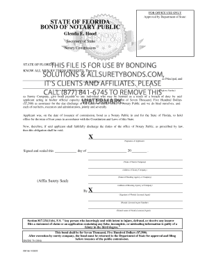Florida Notary Public Bond