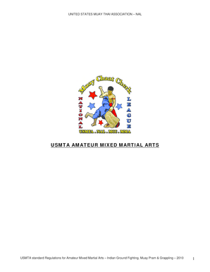 USMTA Amateur Mixed Martial Arts Physical Form