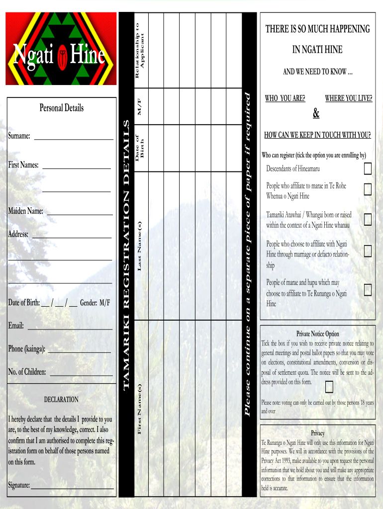 hine registration pdf Preview on Page 1