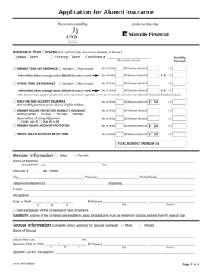 Alumni Insurance Application