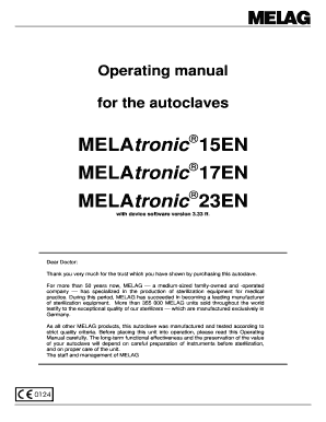 Sop of manufacturing company - melatronic 23