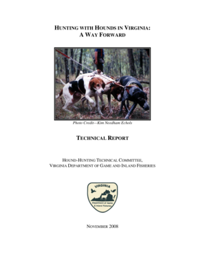 Hunting with hounds in virginia a way forward technical report