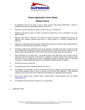 Tenant Application Form
