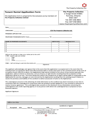 Tenant Rental Application Form - FreeRentalSite.com