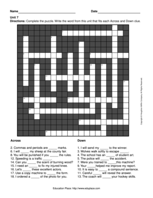 Unit 7 Puzzle Worksheet
