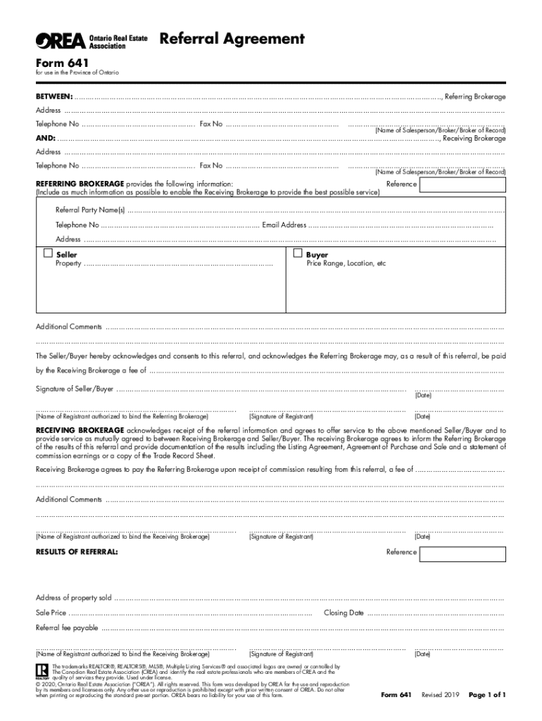 form 641 Preview on Page 1