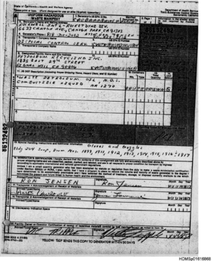 Hazardous Waste Manifest Form