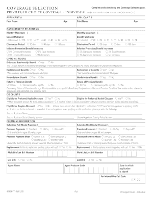 Long Term Care Insurance Application