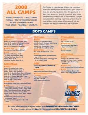 University of Illinois Summer Sports Camps Registration