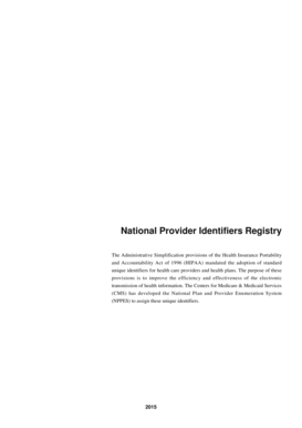 National Provider Identifiers Registry