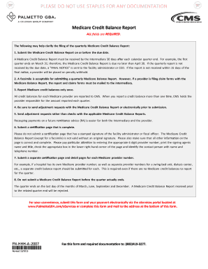 Medicare Credit Balance Report