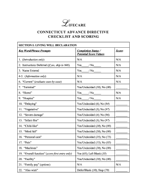 CONNECTICUT ADVANCE DIRECTIVE