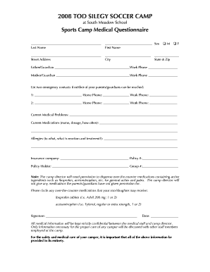 Peterborough Medical Questionnaire.doc. Current report of foreign issuer pursuant to Rules 13a-16 and 15d-16 Amendments