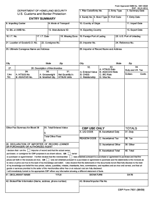 US Customs Vehicle Importation Forms