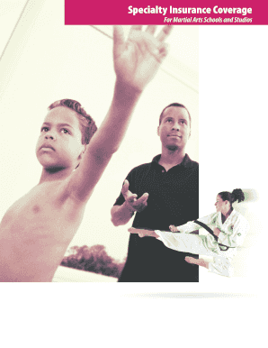 Martial Arts School Insurance Enrollment Form