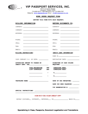 Ethiopia Business Visa Application Form