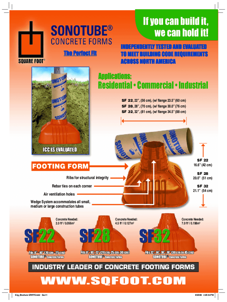 Fillable Online footing form Home Depot Fax Email Print pdfFiller