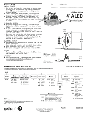 LED Downlight Order Form