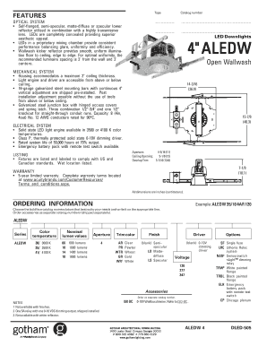 LED Downlight Order Form