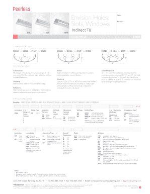 Envision Holes Slots Windows Specification Form