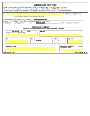 Candidate Petition Form