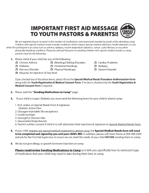 Youth Camp Medical Consent Form