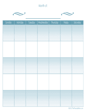 Calendar Template