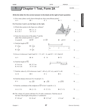 1 Chapter 1 Test Form 2A - wflynnsitecom